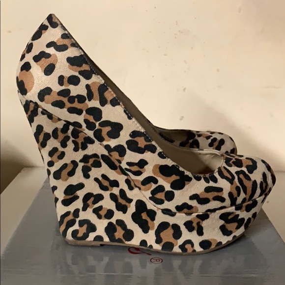 Leopard print wedges - Picture 2 of 4